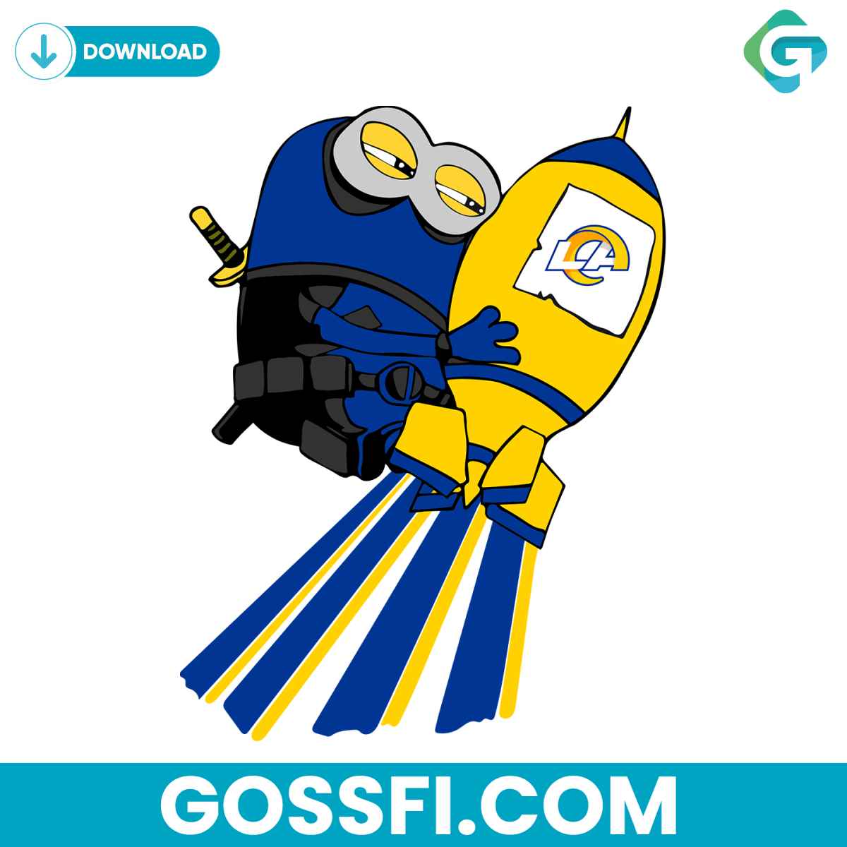 minions-los-angeles-rams-svg-digital-download