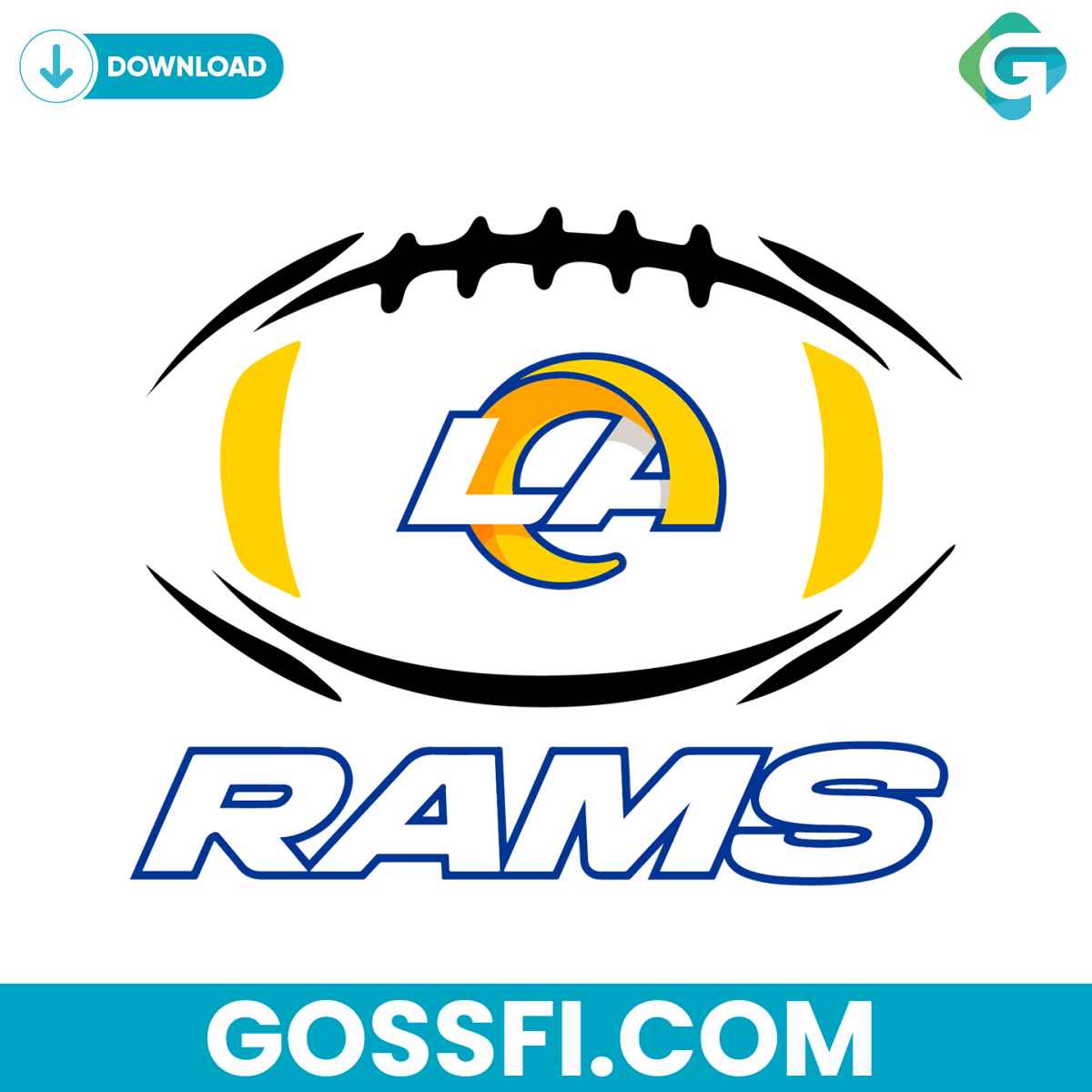 los-angeles-rams-football-svg-digital-download