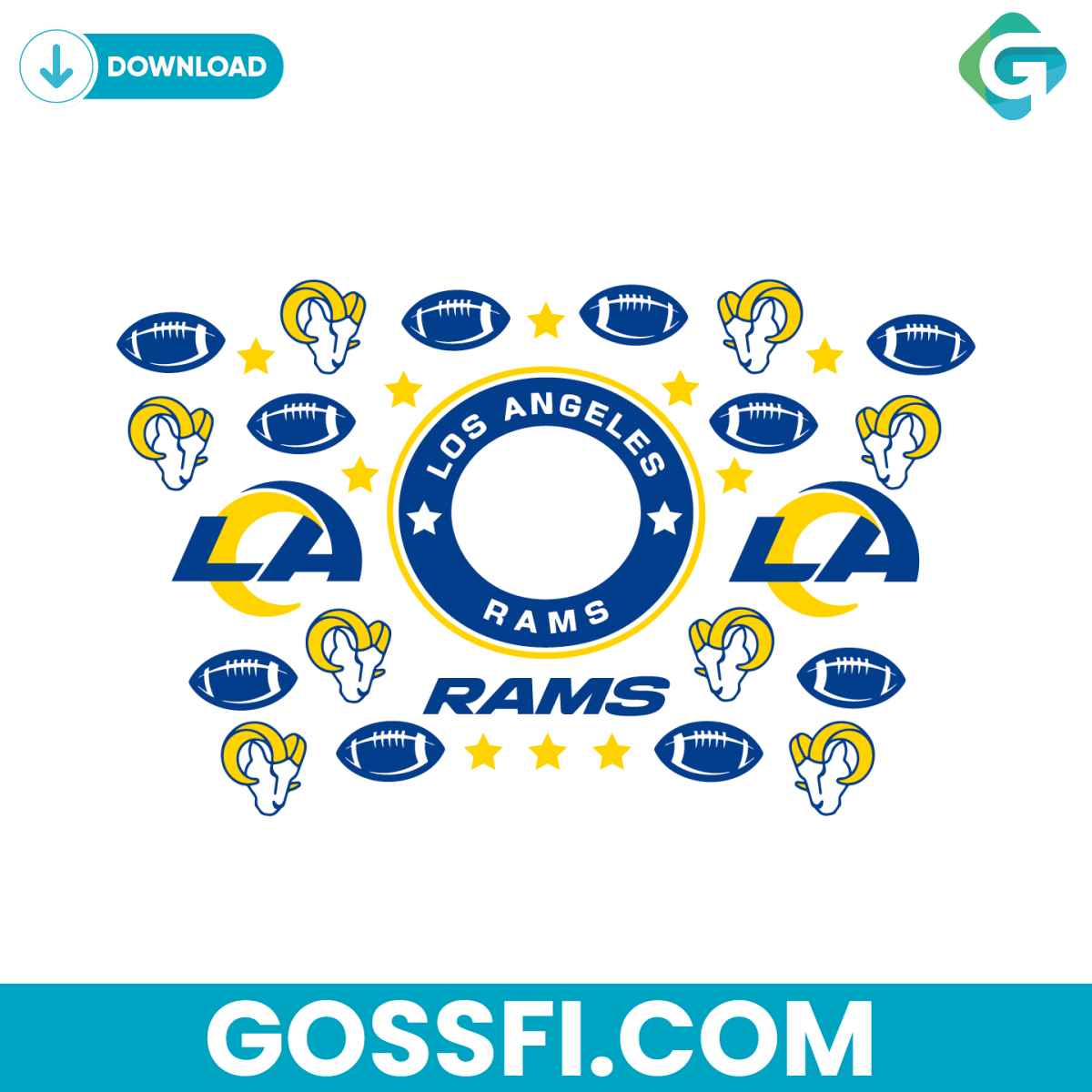 los-angeles-rams-starbucks-wrap-svg