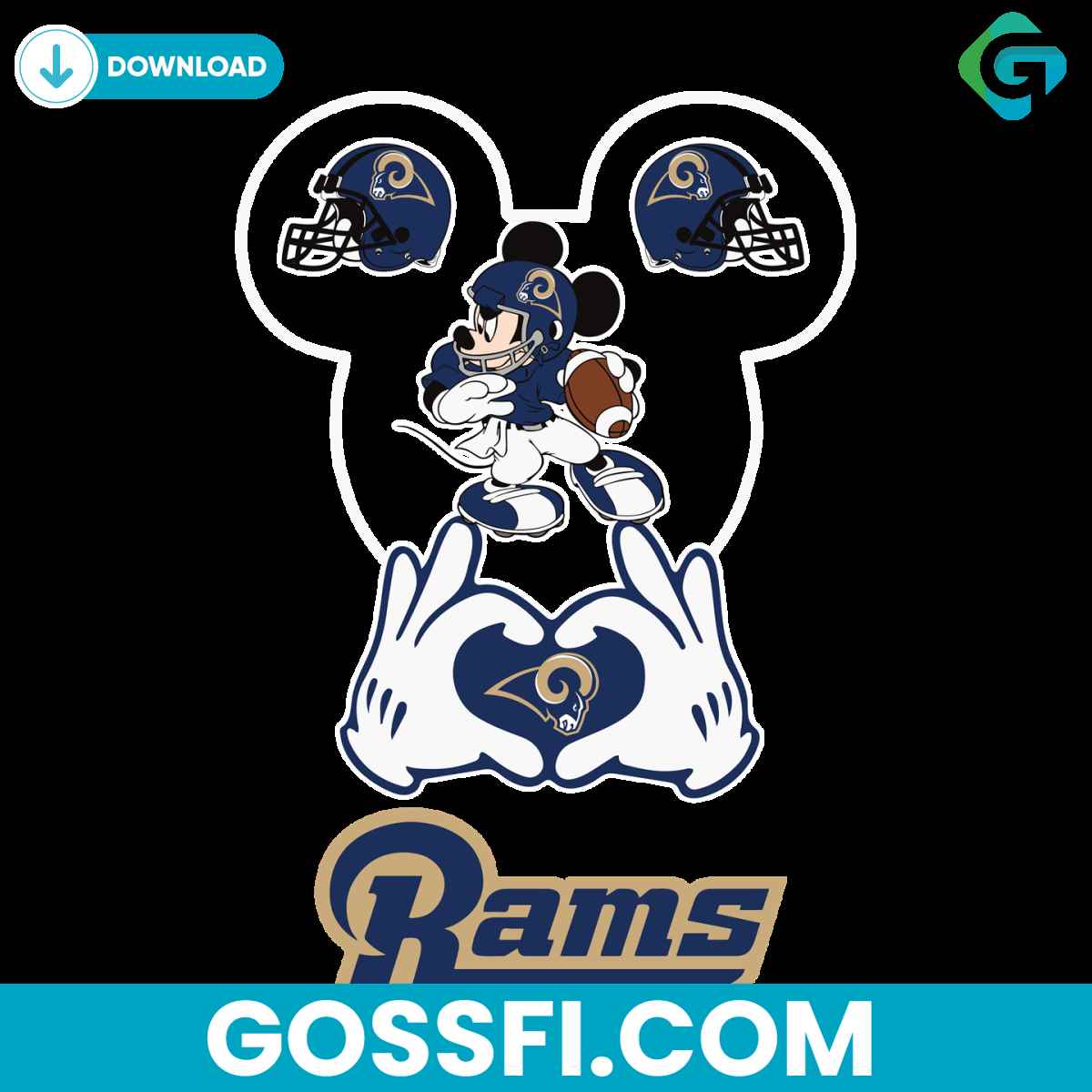 love-los-angeles-rams-mickey-mouse-svg