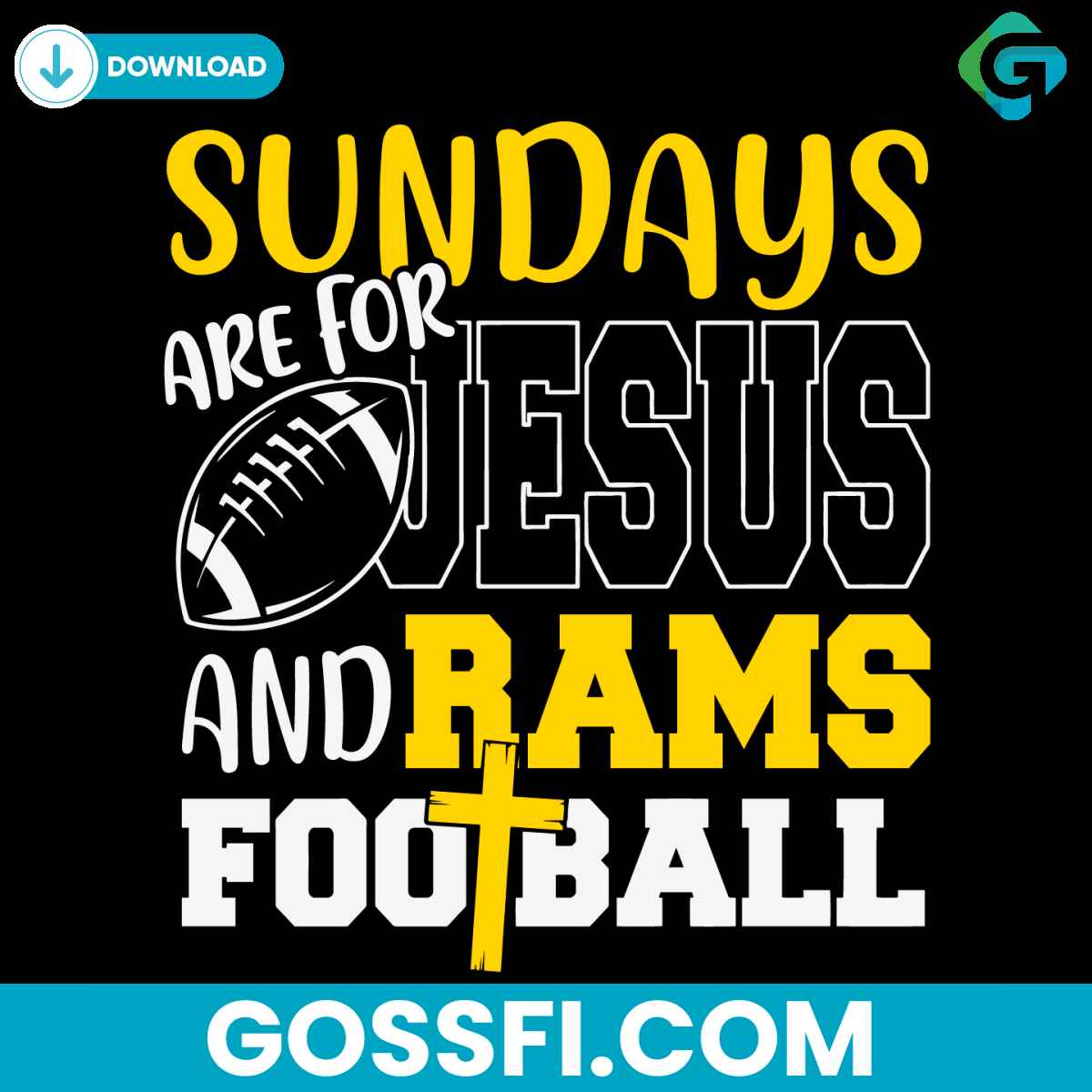 sundays-are-for-jesus-and-rams-football-svg