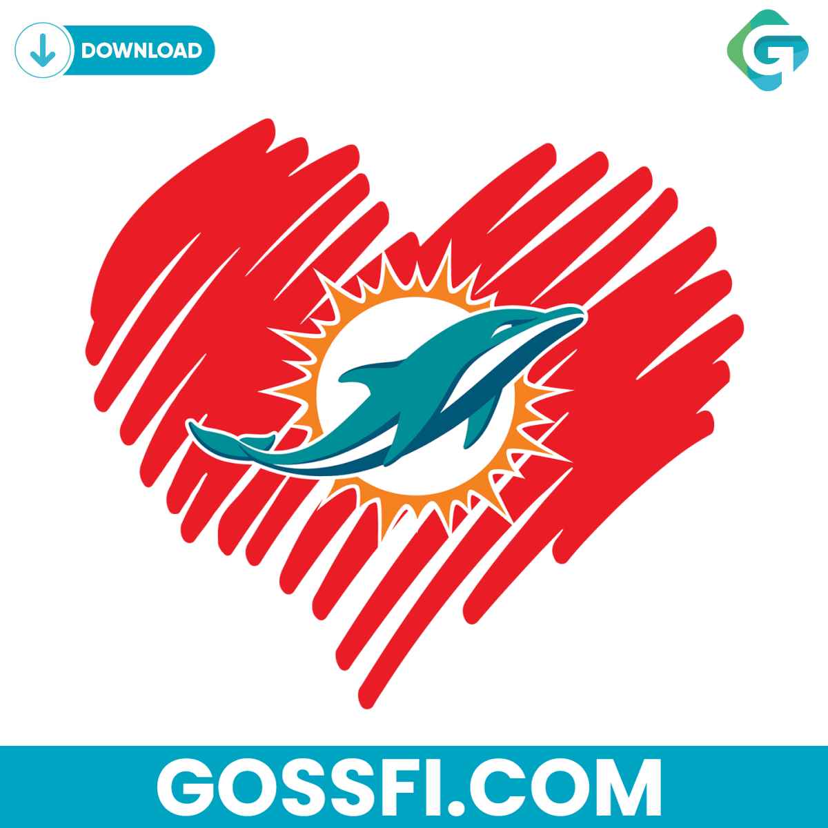 miami-dolphins-heart-svg-digital-download