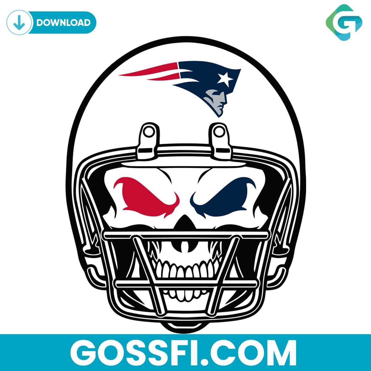 new-england-patriots-skull-helmet-svg