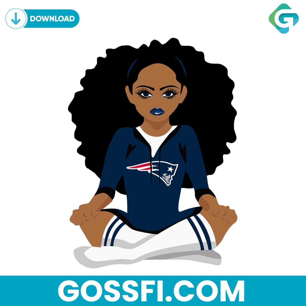 new-england-patriots-black-girl-svg-digital-download