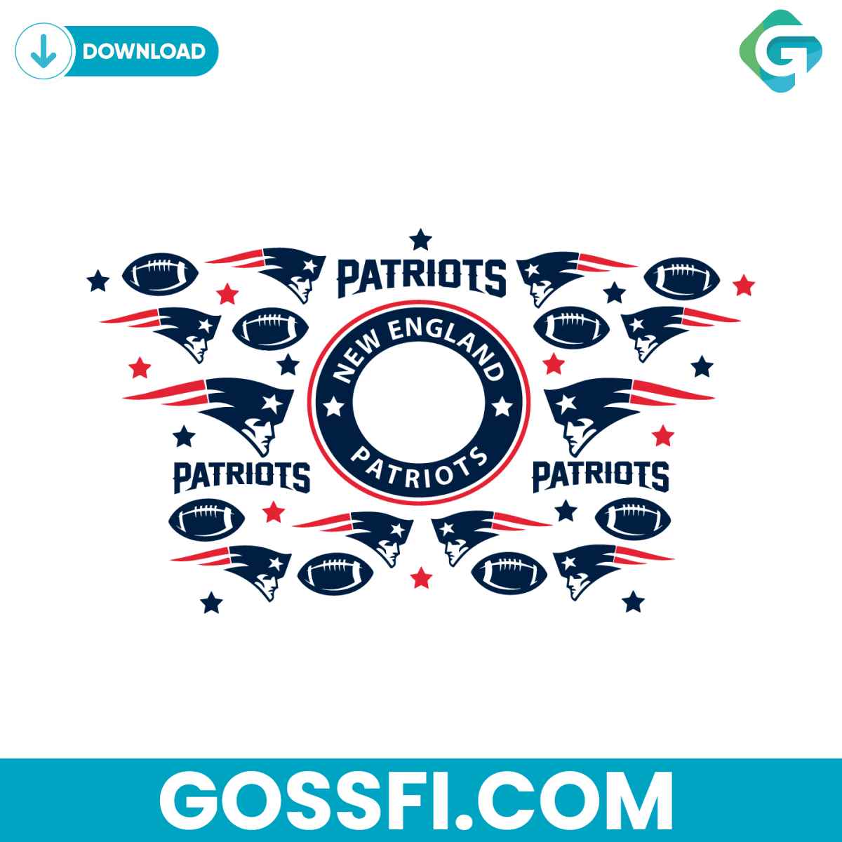 new-england-patriots-starbucks-wrap-svg