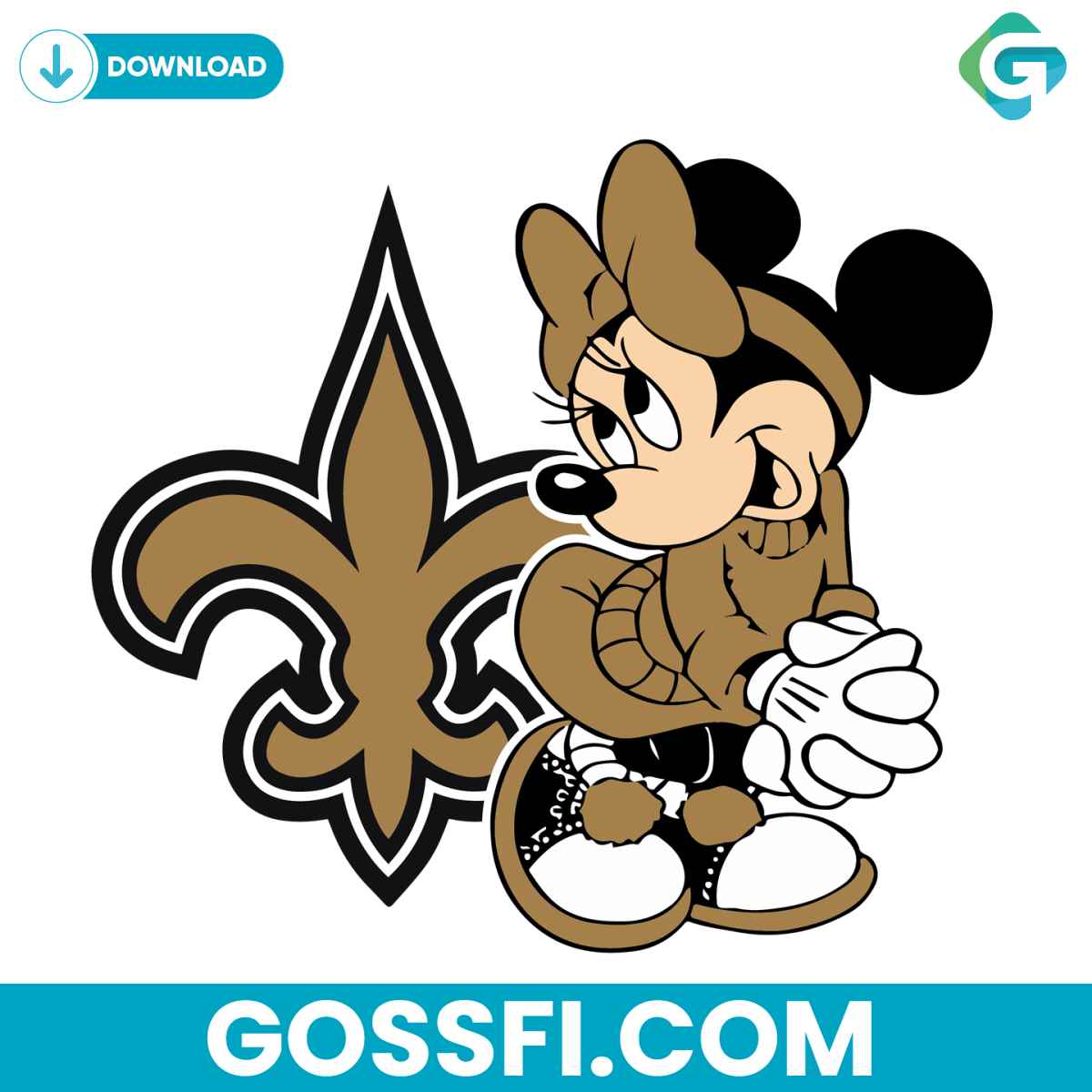 new-orleans-saints-minnie-svg-digital-download