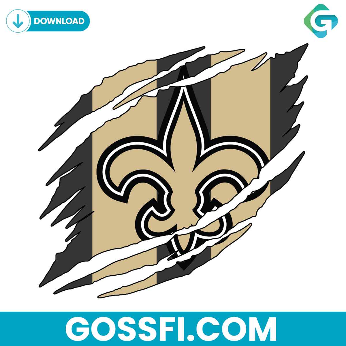 new-orleans-saints-torn-nfl-svg-digital-download