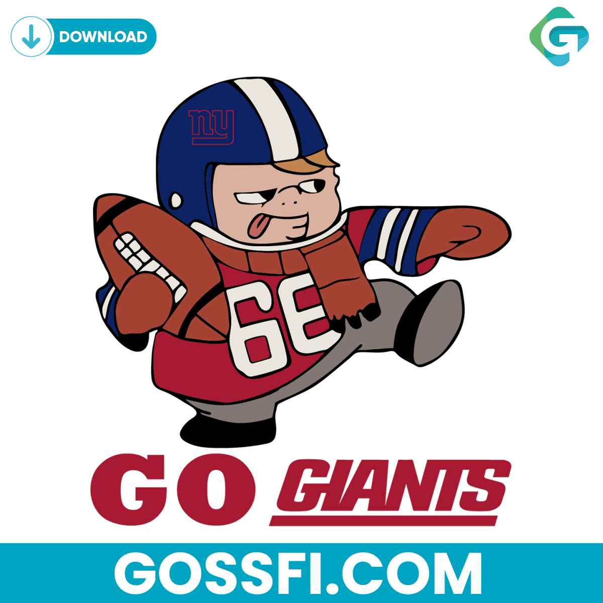 go-giants-player-svg-digital-download