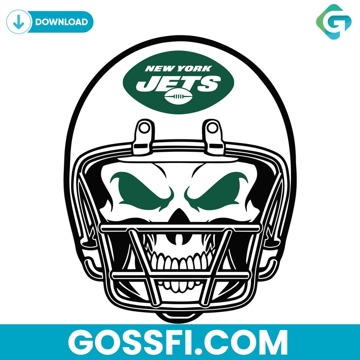 new-york-jets-skull-helmet-svg-digital-download