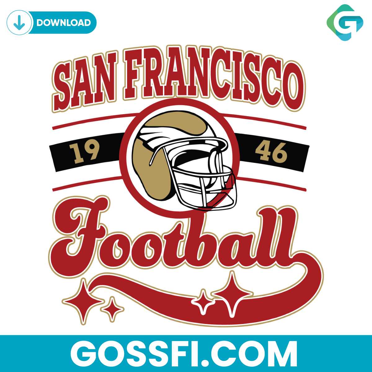 san-francisco-football-helmet-svg-digital-download