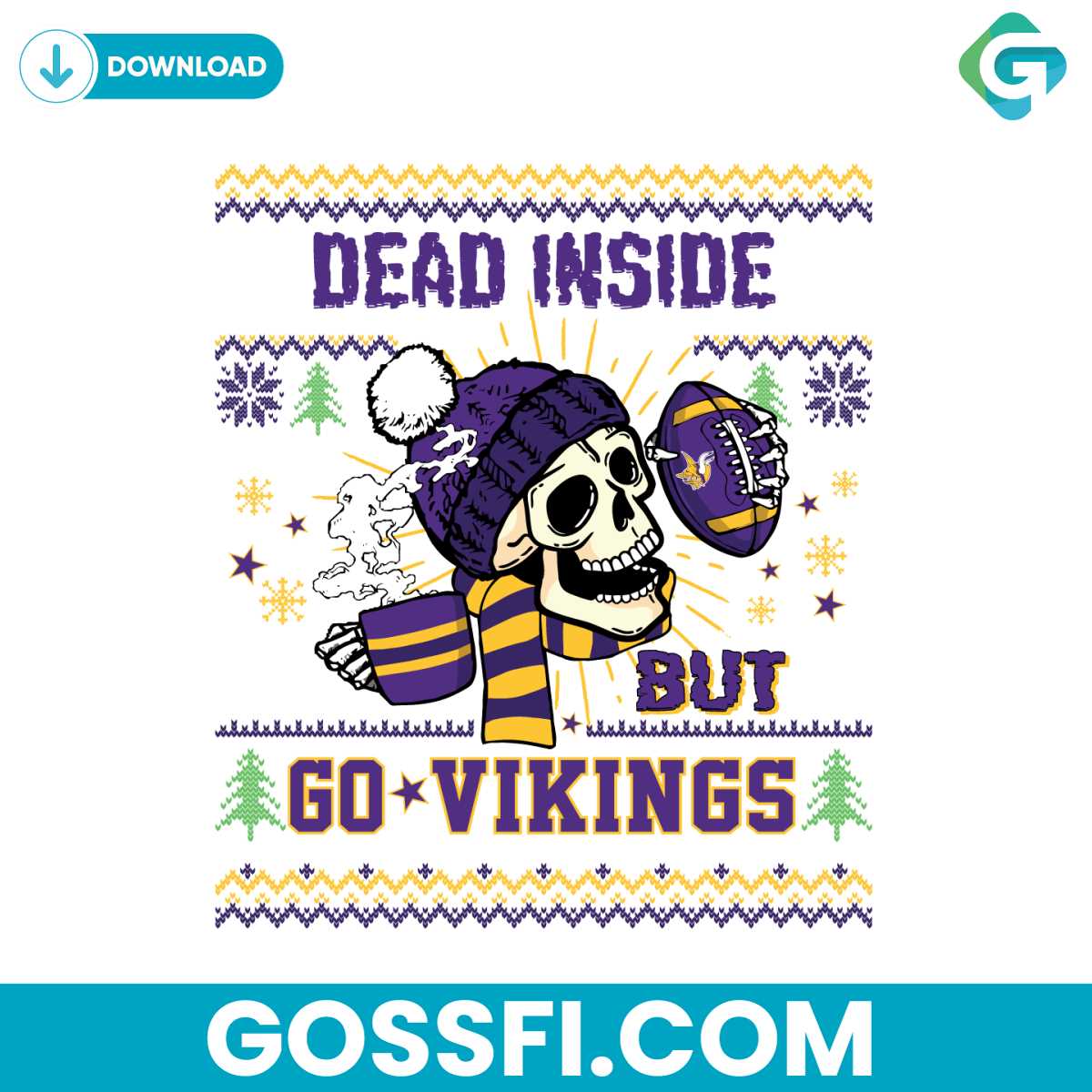 funny-skull-dead-inside-but-go-vikings-football-svg