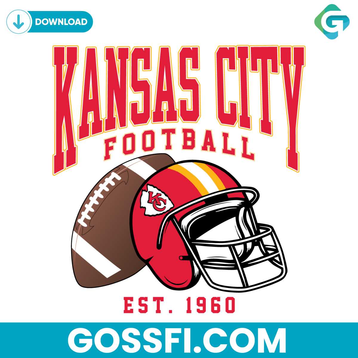 kansas-city-chiefs-football-helmet-svg-digital-download