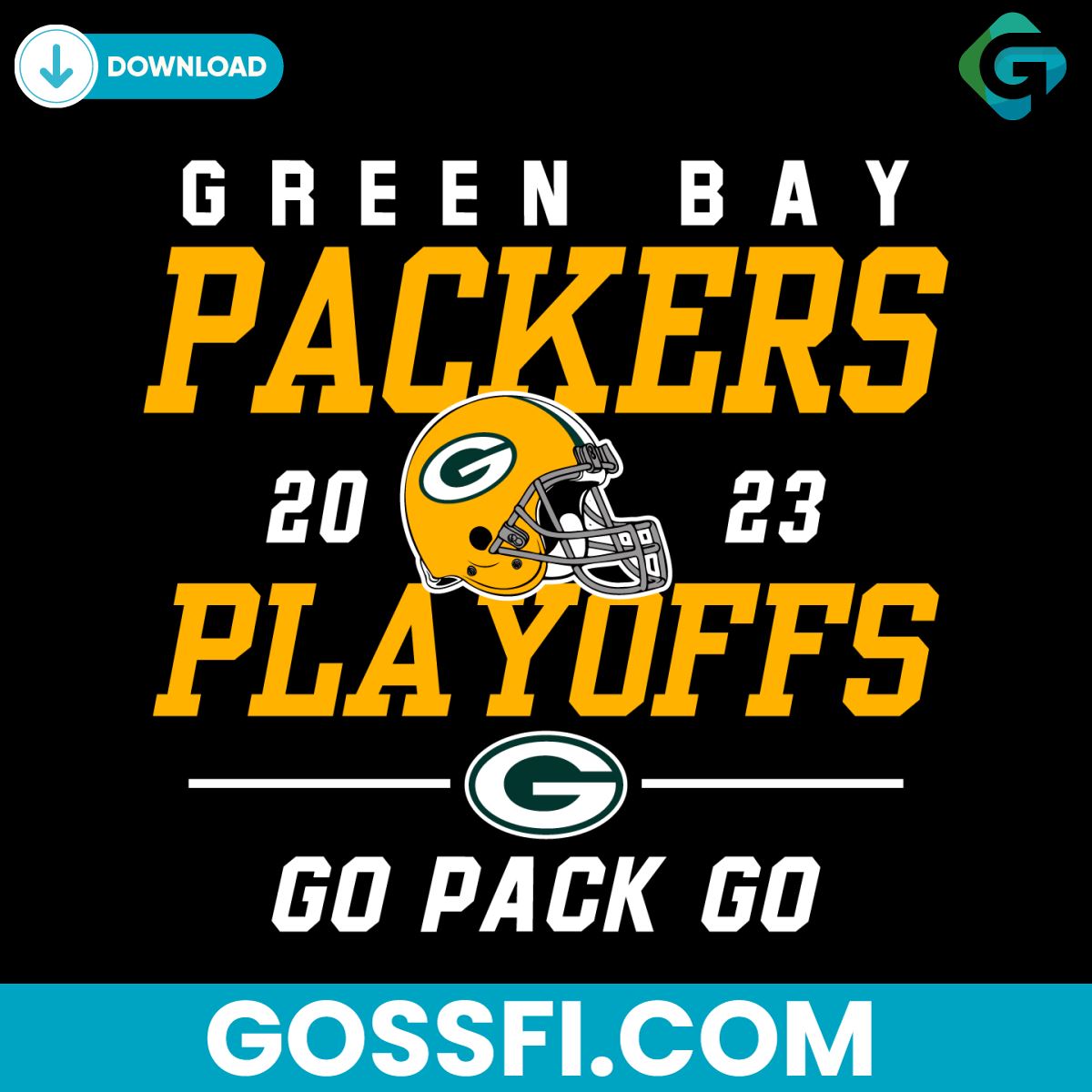 green-bay-packers-playoffs-go-pack-go-svg-digital-download