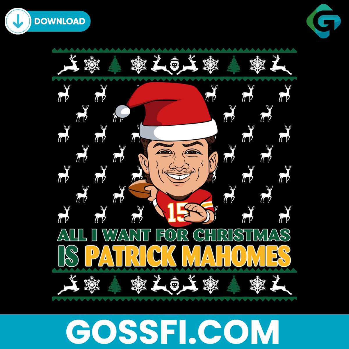 all-i-want-for-christmas-is-patrick-mahomes-svg