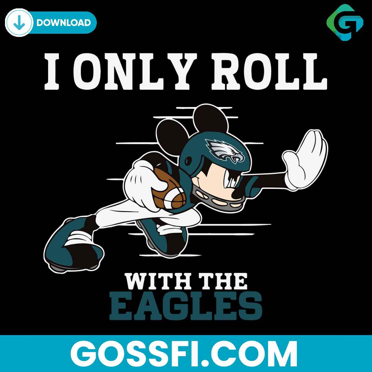 i-only-roll-with-the-eagles-svg-digital-download