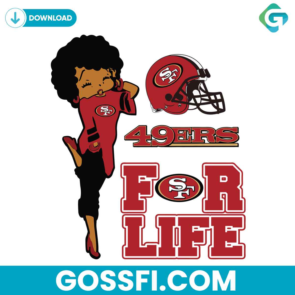 san-francisco-49ers-for-life-svg-digital-download