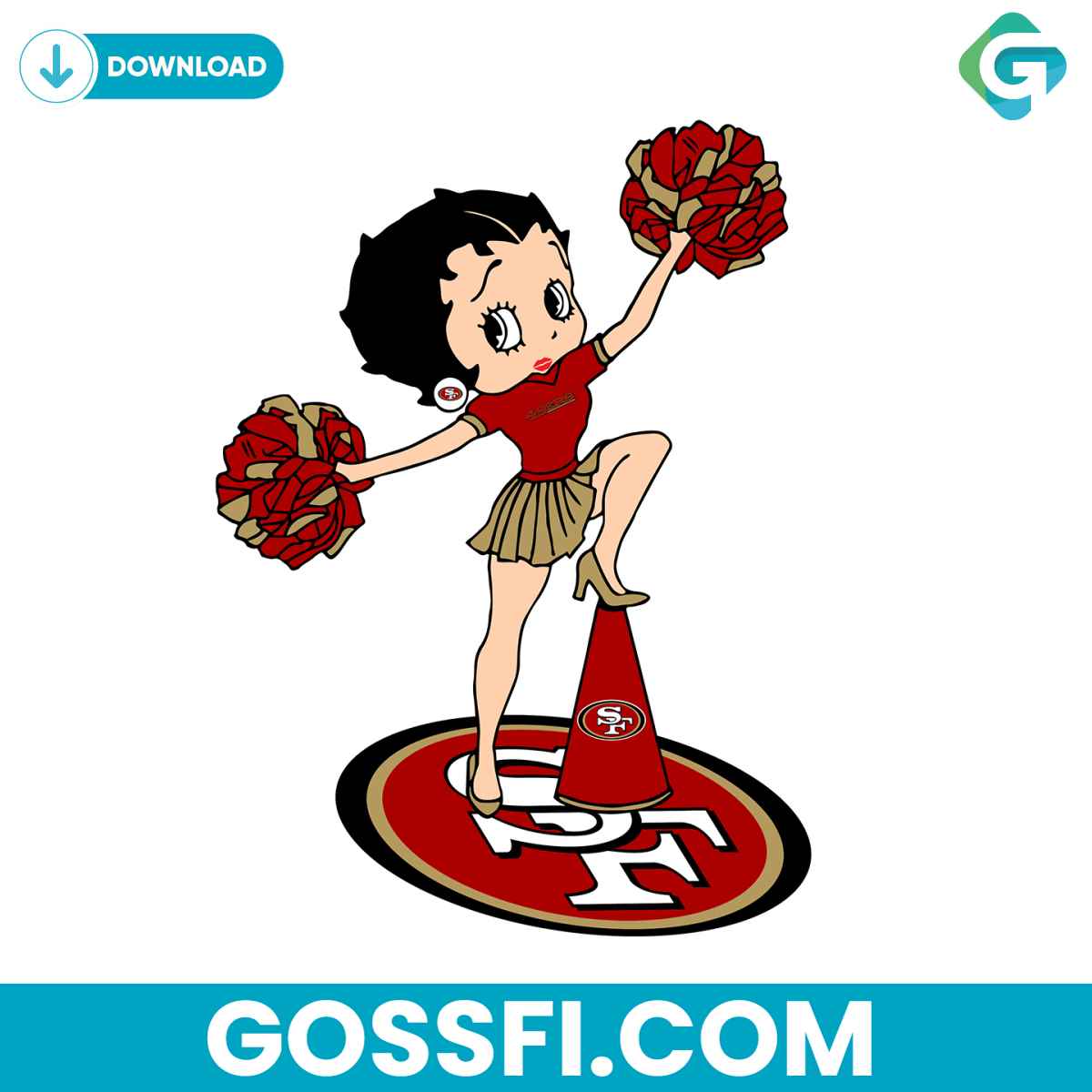 san-francisco-49ers-fangirl-svg-digital-download