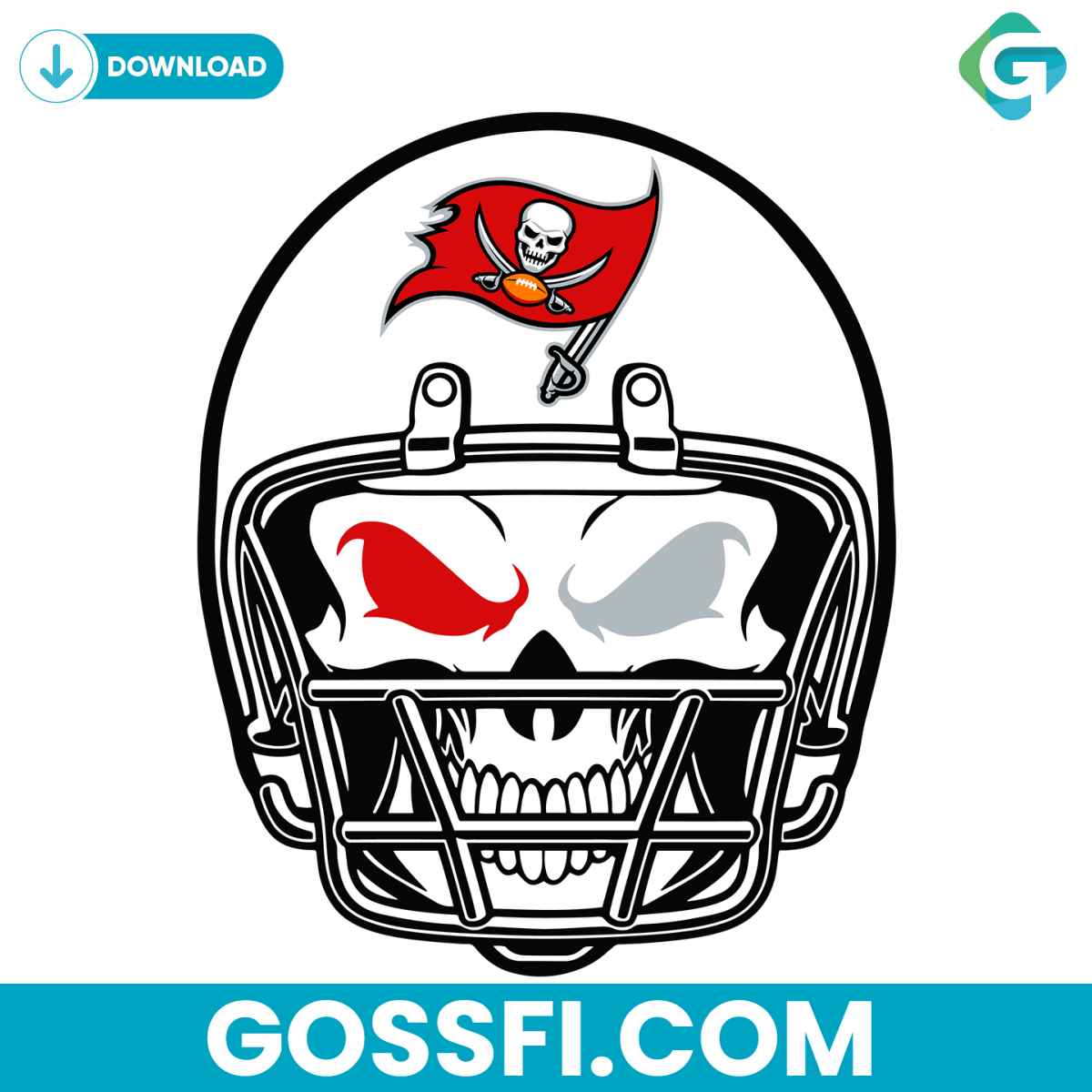 tampa-bay-buccaneers-skull-helmet-svg