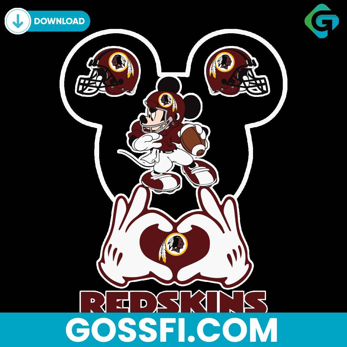 love-washington-football-mickey-mouse-svg