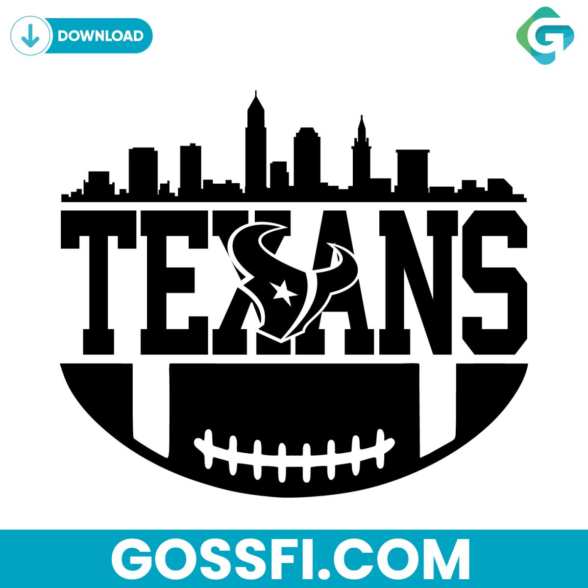 houston-texans-football-skyline-svg-digital-download