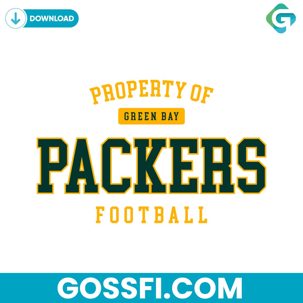 property-of-green-bay-packers-football-svg-digital-download