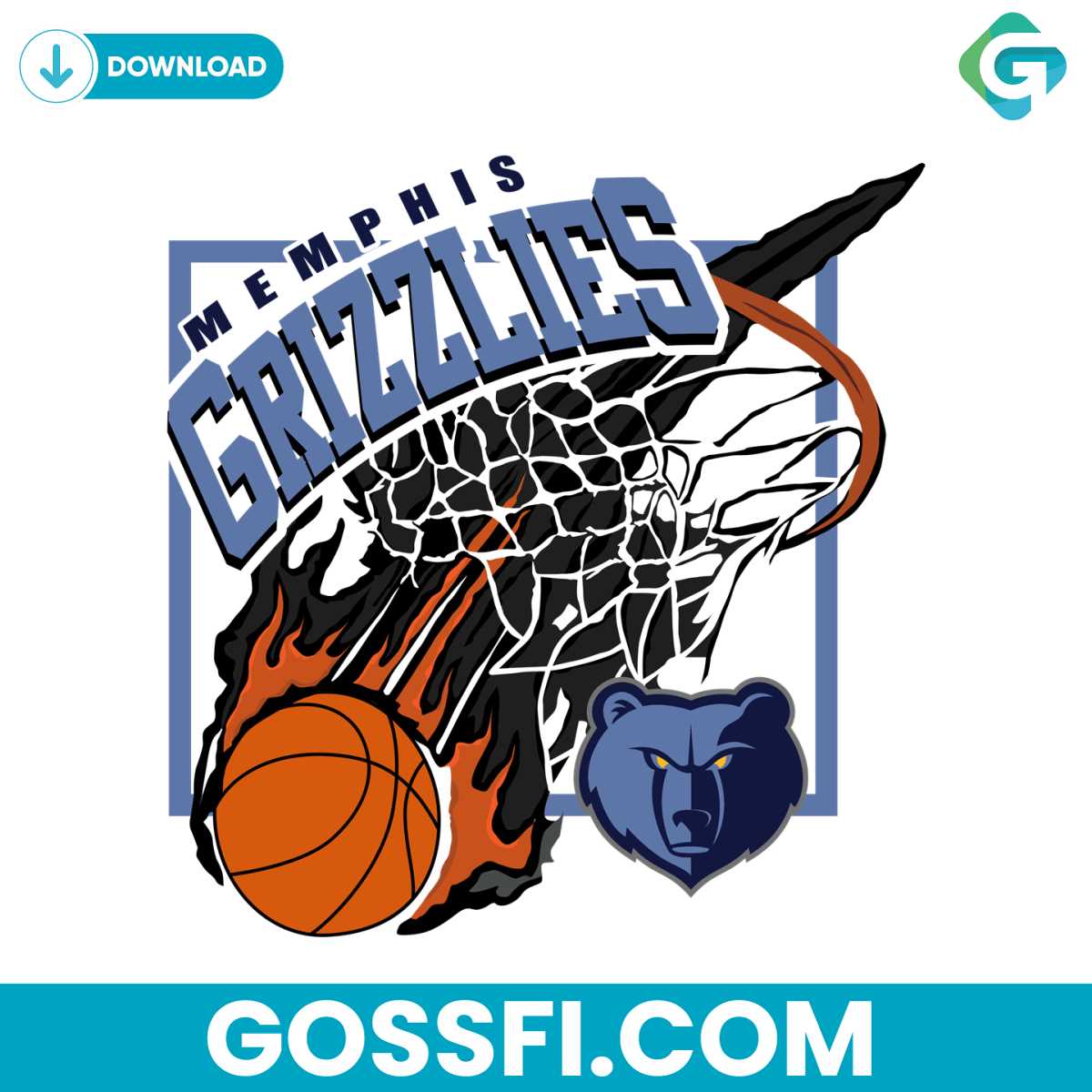 memphis-grizzlies-basketball-svg-digital-download