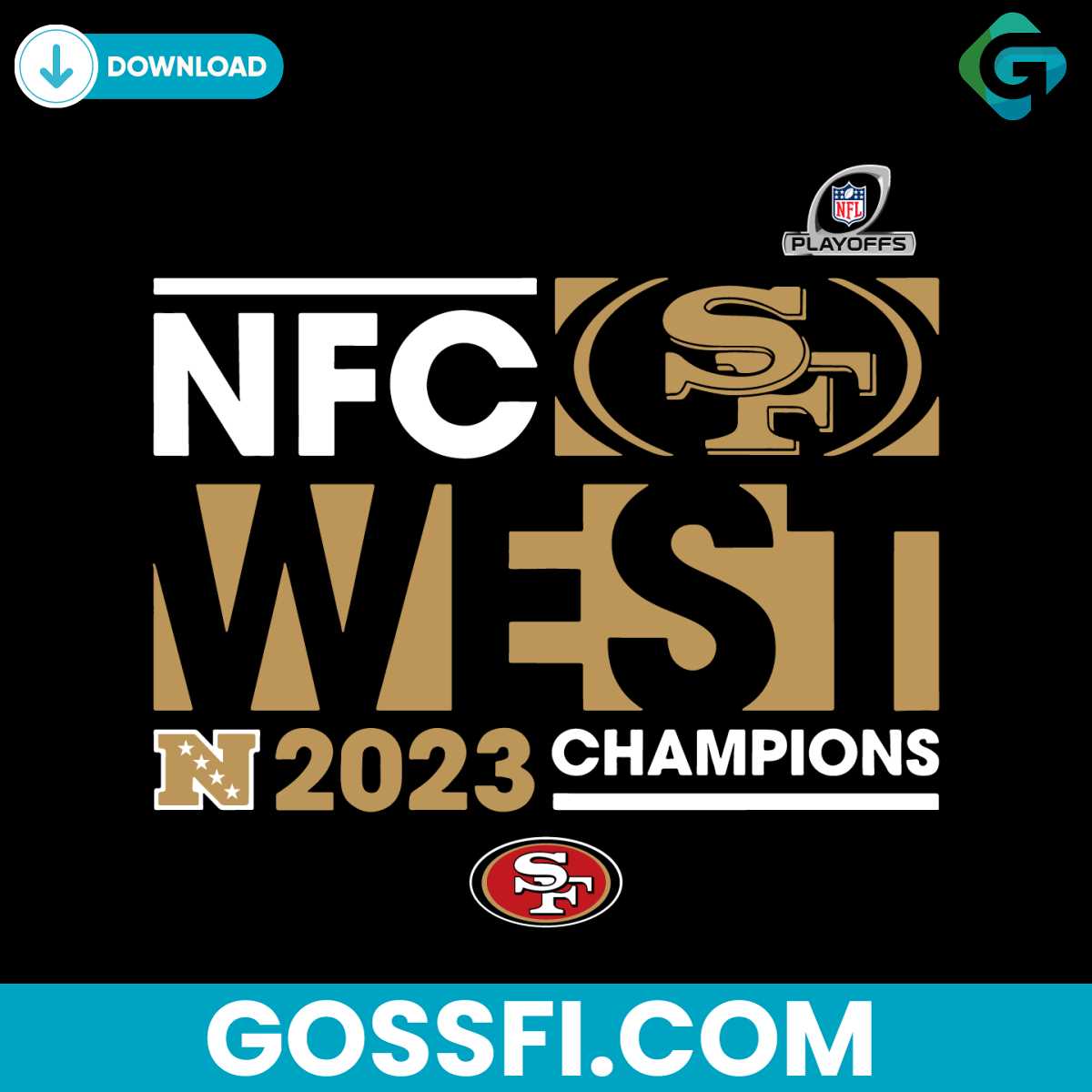 nfc-west-2023-champions-san-francisco-49ers-svg