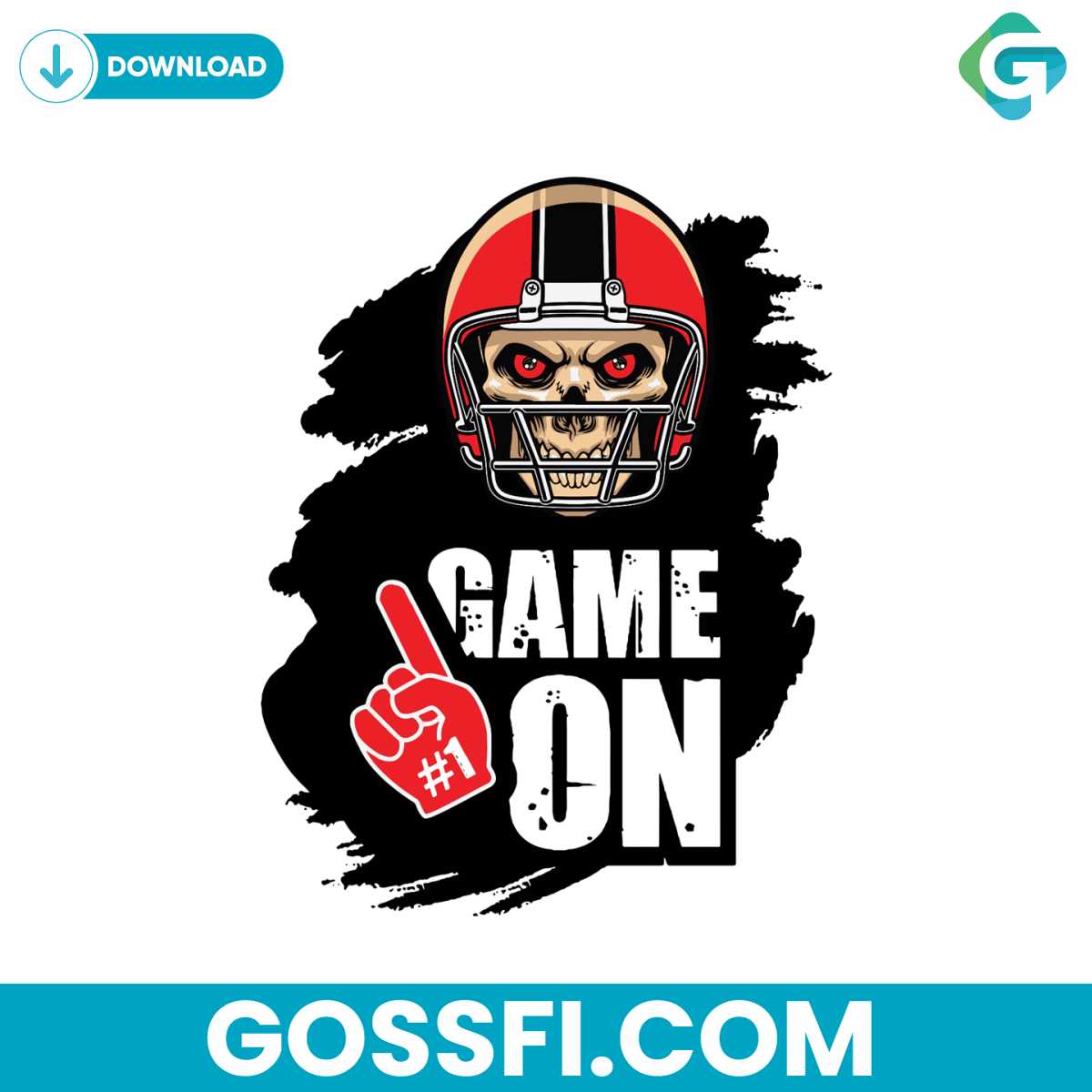 game-on-skull-sport-svg-digital-download