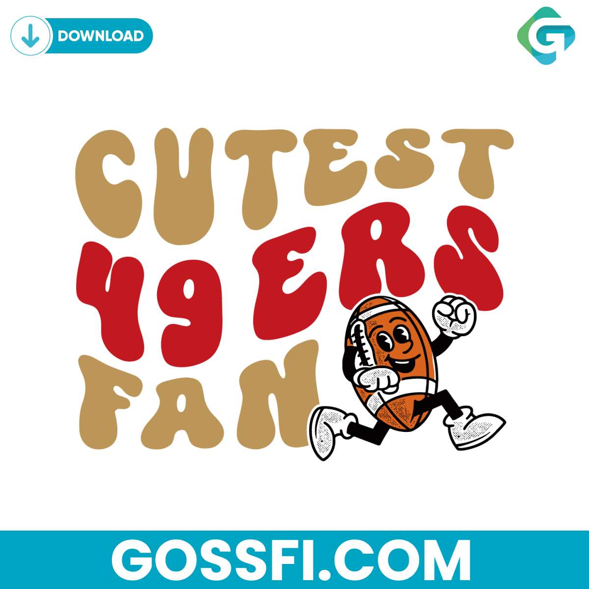 cutest-49ers-fan-football-svg-digital-download