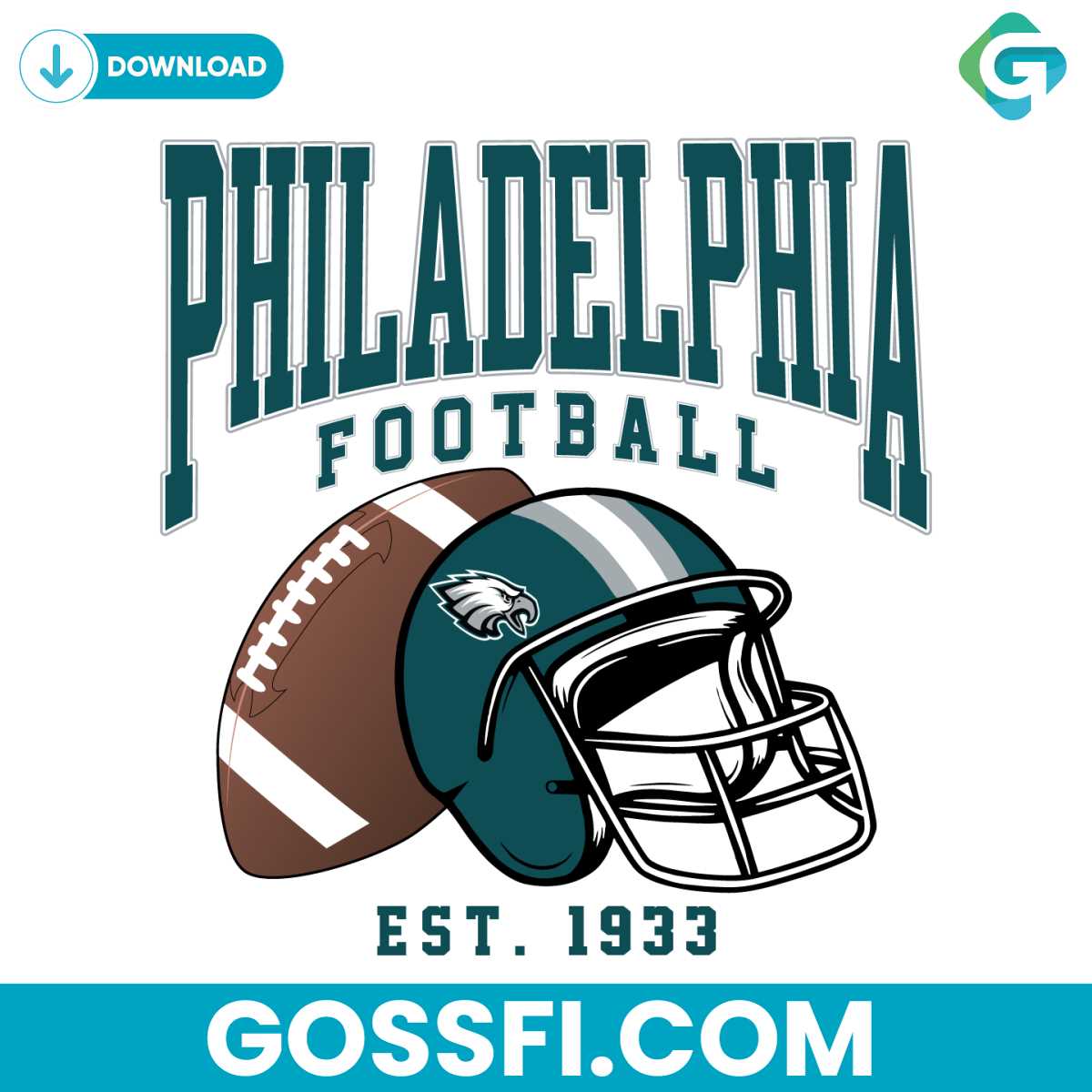 philadelphia-eagles-1933-football-helmet-svg-digital-download