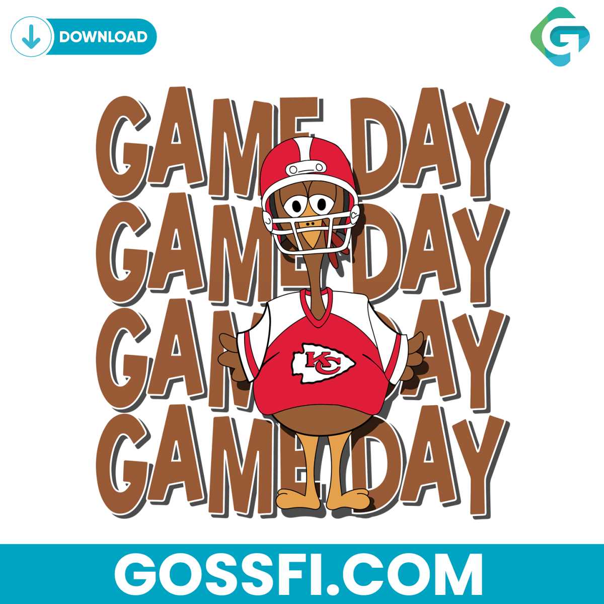 game-day-turkey-kansas-city-chiefs-svg-digital-download