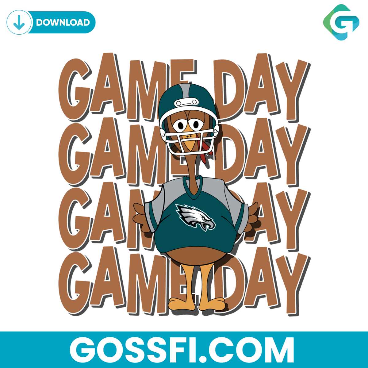 game-day-turkey-philadelphia-eagles-svg-digital-download