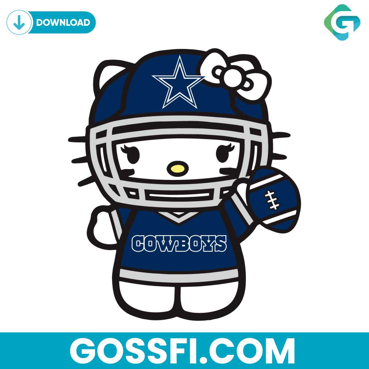 kitty-kawaii-sports-cowboys-football-svg-digital-download