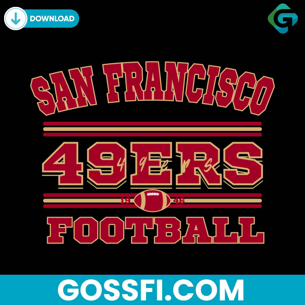 san-francisco-49ers-football-svg-digital-download