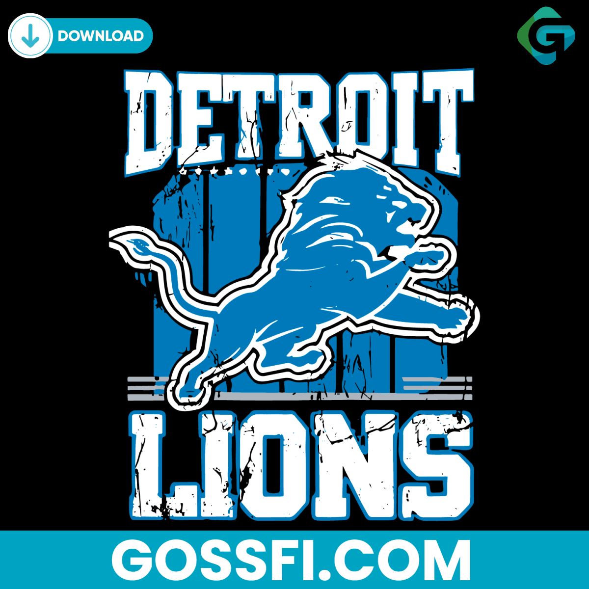 Retro Detroit Lions Football Svg Digital Download - Gossfi.com