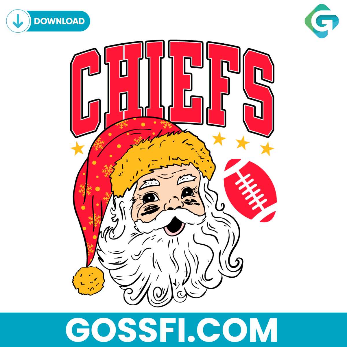 kansas-city-chiefs-santa-football-svg-digital-download