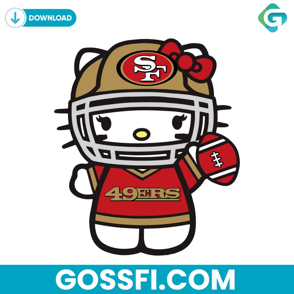 kitty-kawaii-sports-49ers-football-svg-digital-download