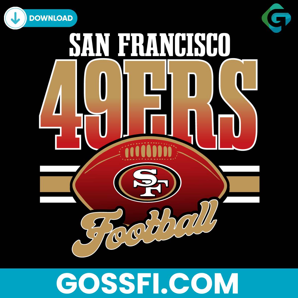 san-francisco-49ers-football-svg-digital-download