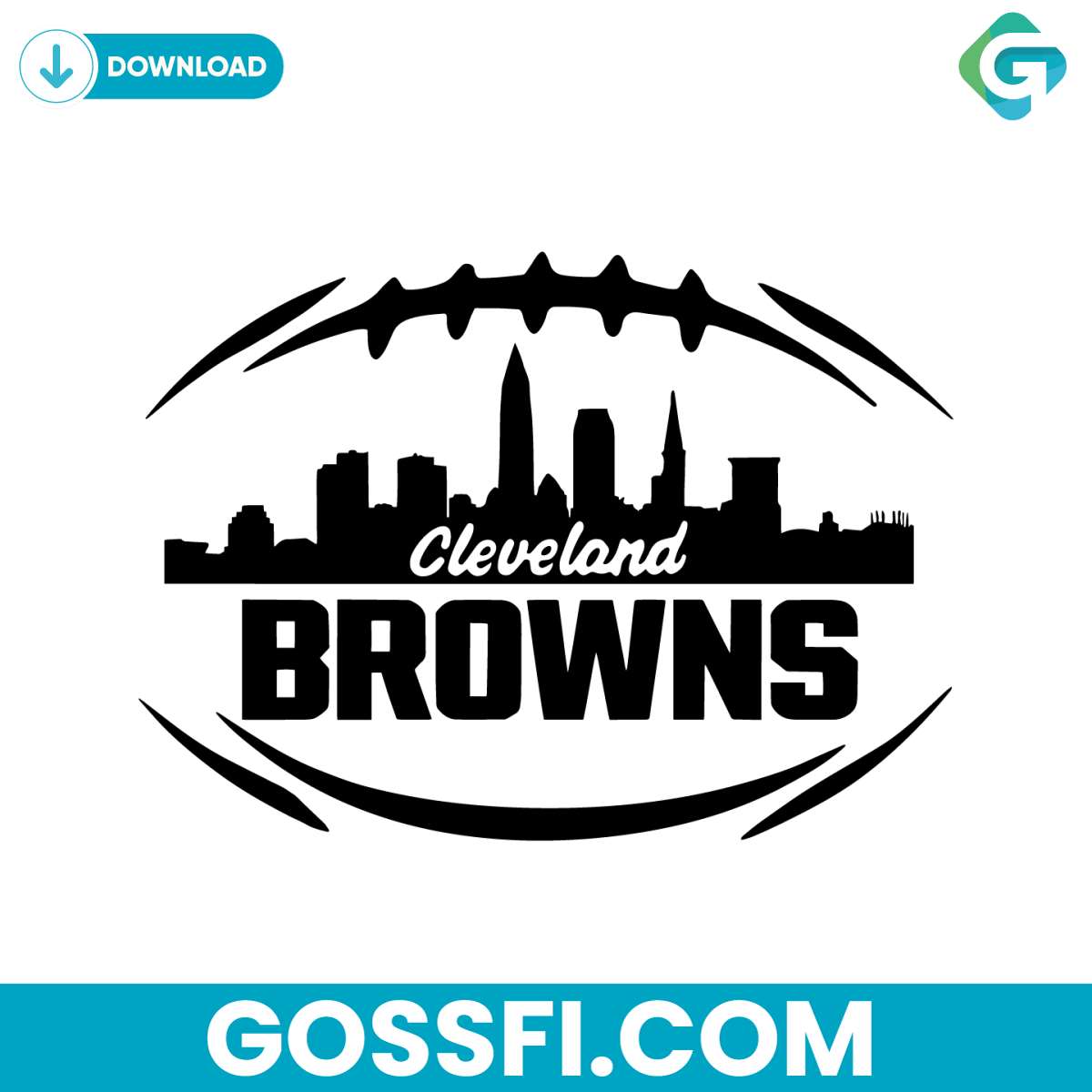 cleveland-browns-skyline-football-svg-digital-download