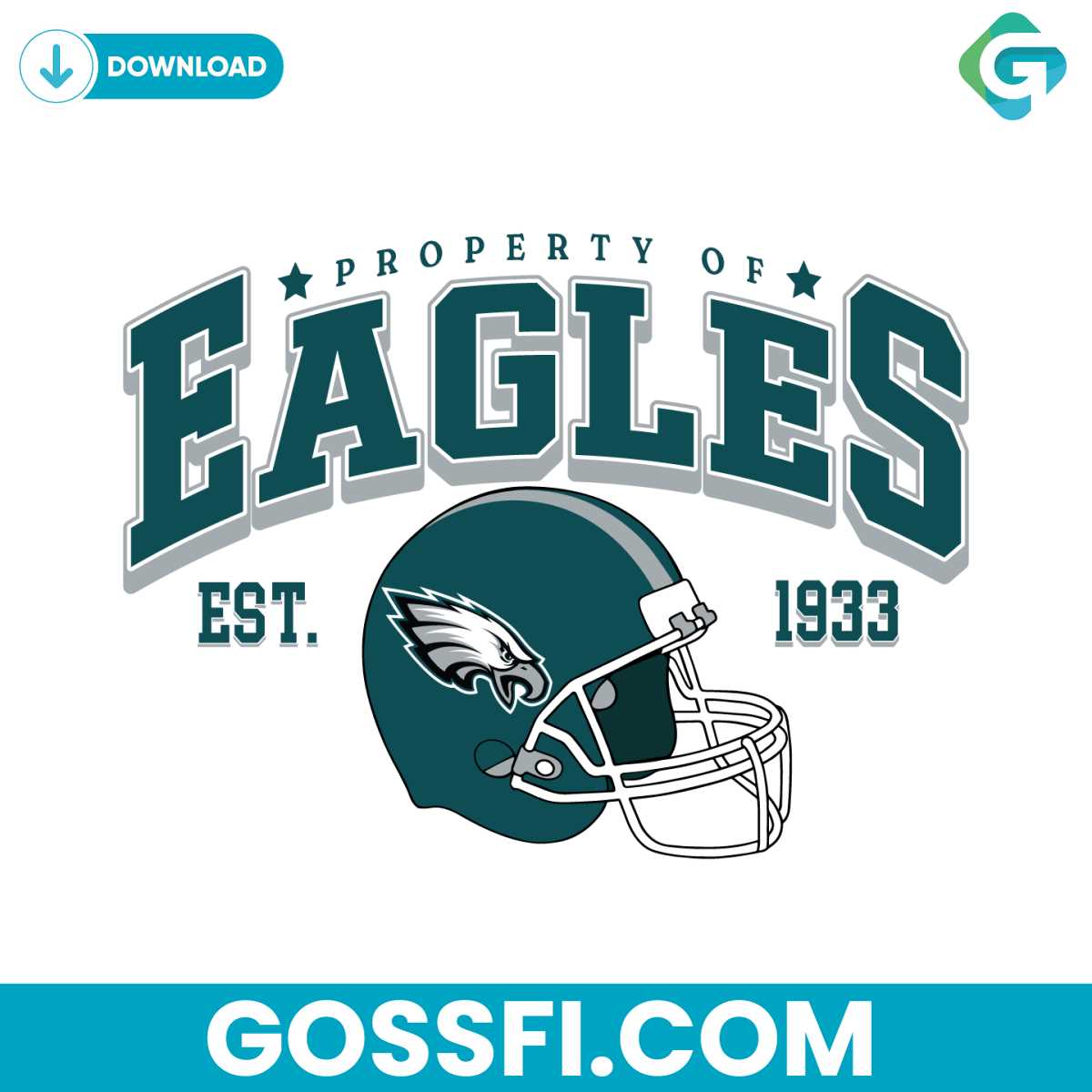 property-of-eagles-football-helmet-svg-digital-download