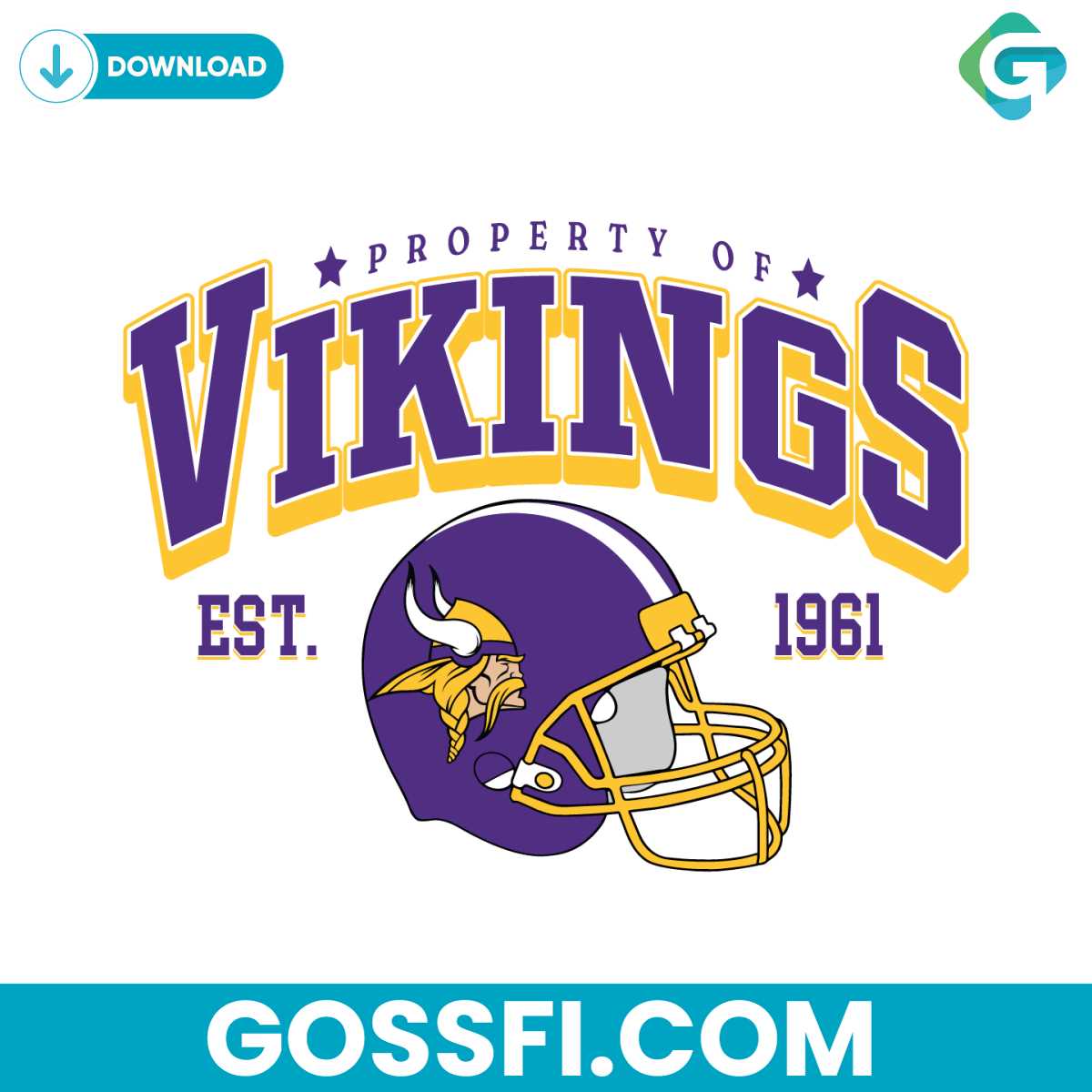 property-of-vikings-football-helmet-svg-digital-download