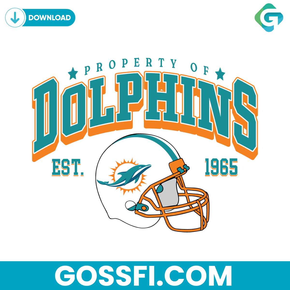 property-of-dolphins-football-helmet-svg-digital-download