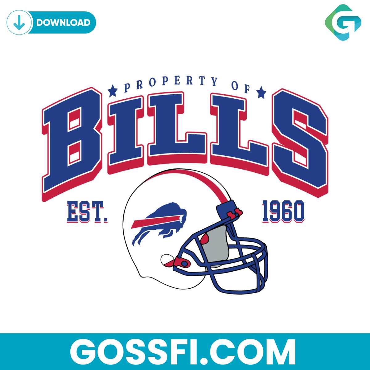 property-of-bills-football-helmet-svg-digital-download