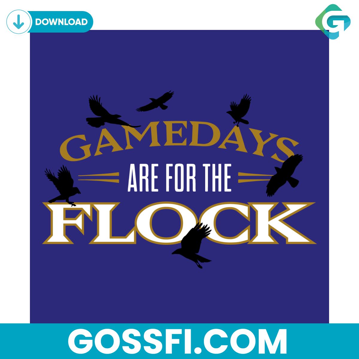 gamedays-are-for-the-flock-baltimore-football-svg