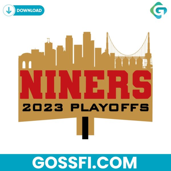 niner-2023-playoffs-san-francisco-football-svg