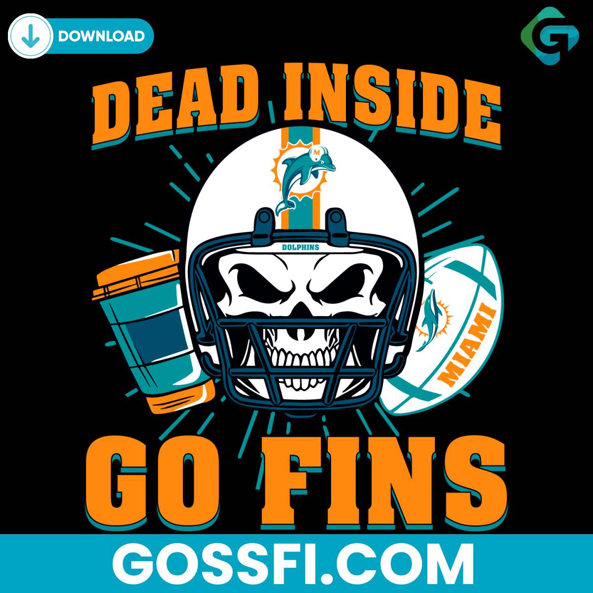 dead-inside-go-fins-skull-helmet-football-svg