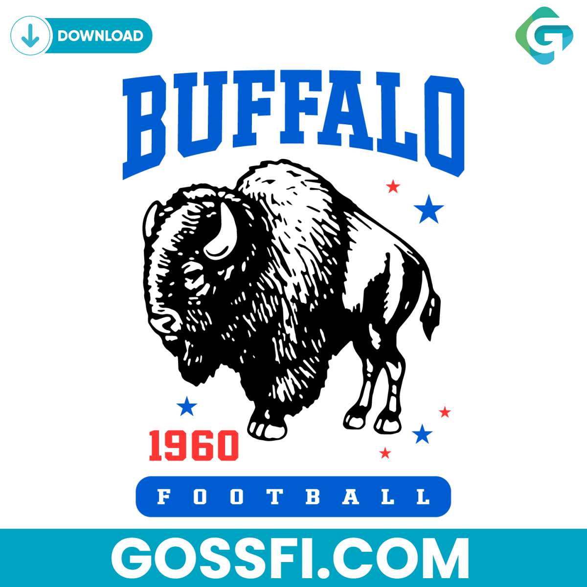 buffalo-bills-football-1960-nfl-svg-digital-download