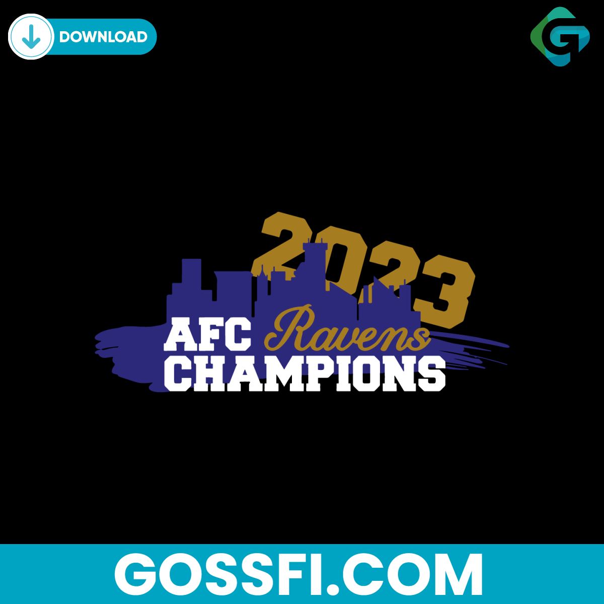 afc-ravens-champions-2023-svg-digital-download