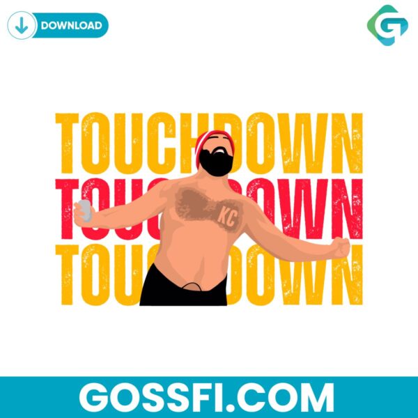 jason-kelce-touch-down-kansas-city-chiefs-svg