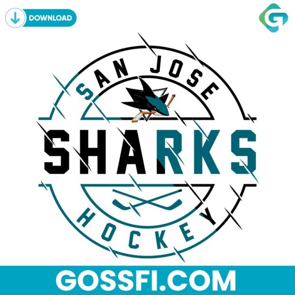 retro-san-jose-sharks-hockey-svg-digital-download